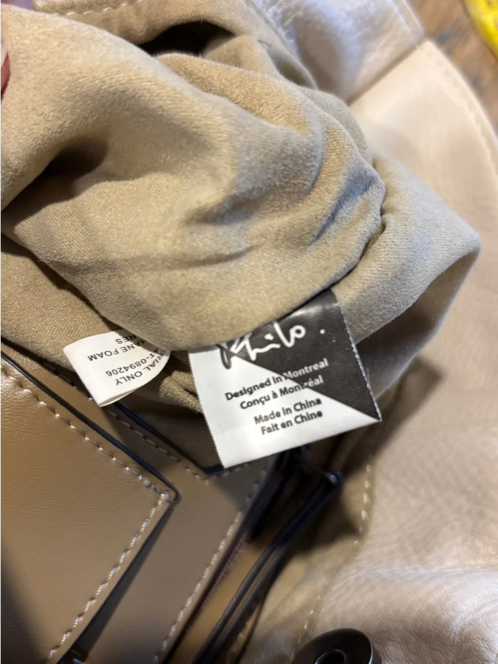 PHILO Beige Convertible Backpack - Picture 10 of 16